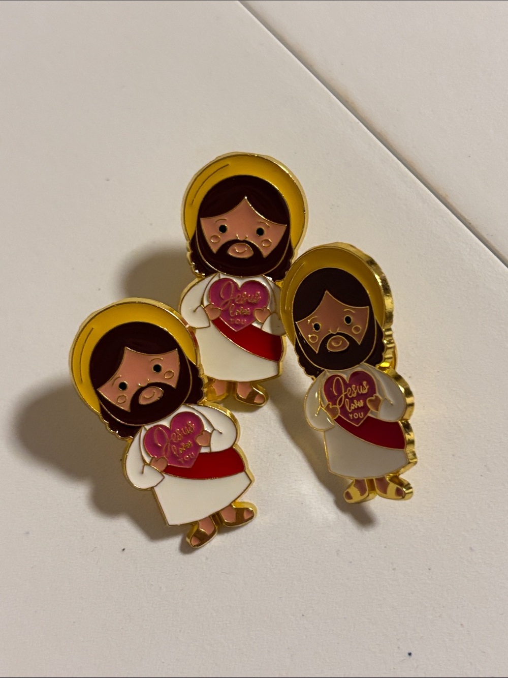 Jesus loves you enamel pin bundle